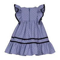 Bonnie Jean Little Girls Sleeveless Flutter Sleeve Empire Waist Dress