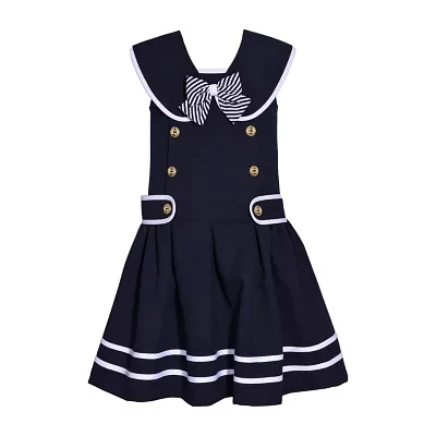 Bonnie Jean Little Girls Sleeveless Drop Waist Dress