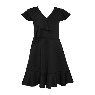 Bonnie Jean Big Girls Short Sleeve Fit + Flare Dress