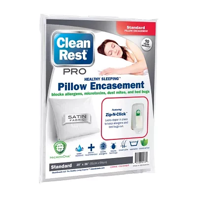 CleanRest Pro Bed Bug Blocker Dust Mite Barrier Breathable Pillow Encasement