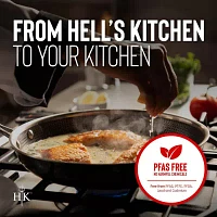 Hell's Kitchen Hybrid Try-Ply Stainless Steel 9.5" Frying Pan