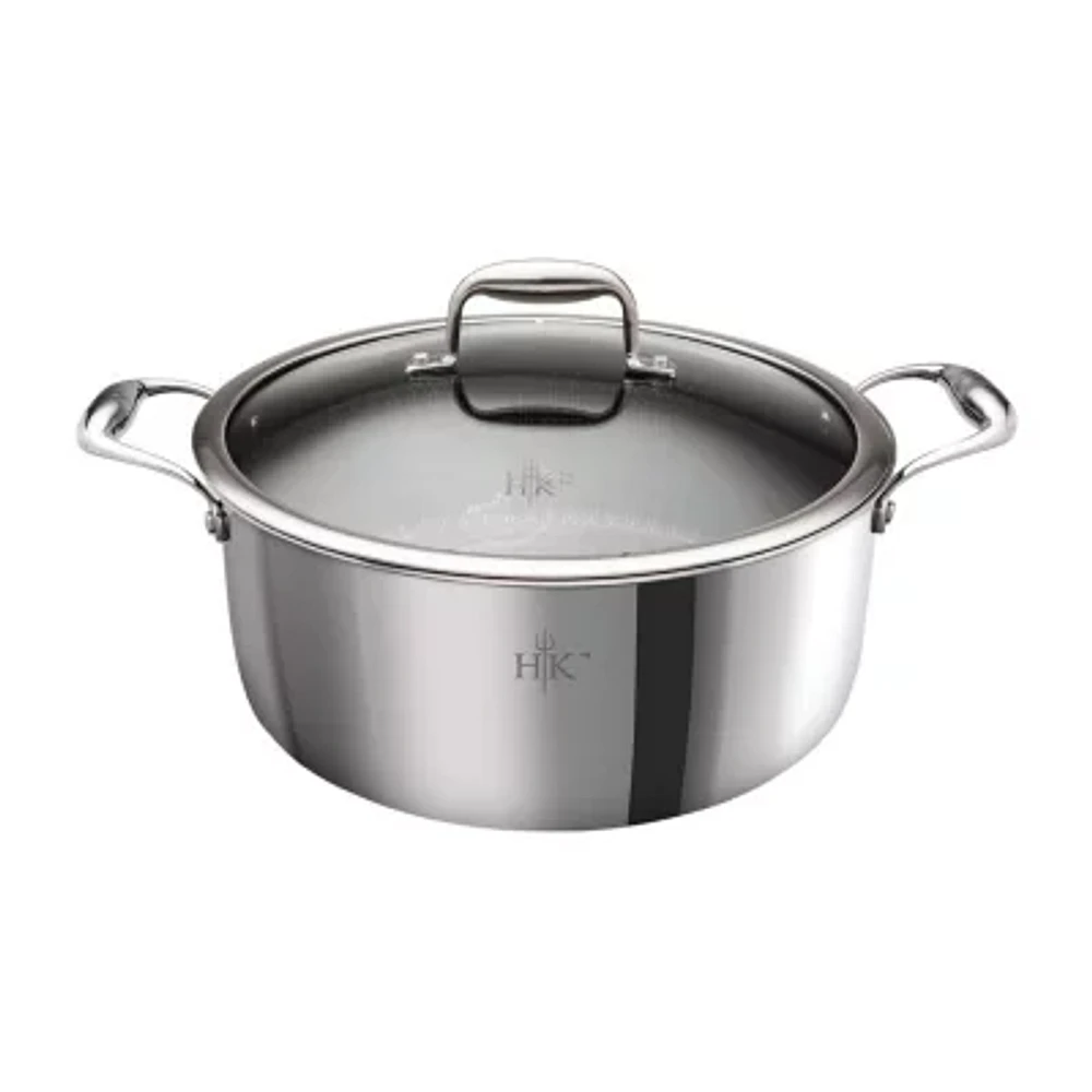 Hell's Kitchen Hybrid Tri-Ply Stainless Steel 7.5-qt. Stockpot