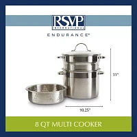 Design Imports Stainless Steel 8-qt. Double Boiler