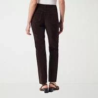 Gloria Vanderbilt Womens Amanda High Rise Straight Corduroy Pant