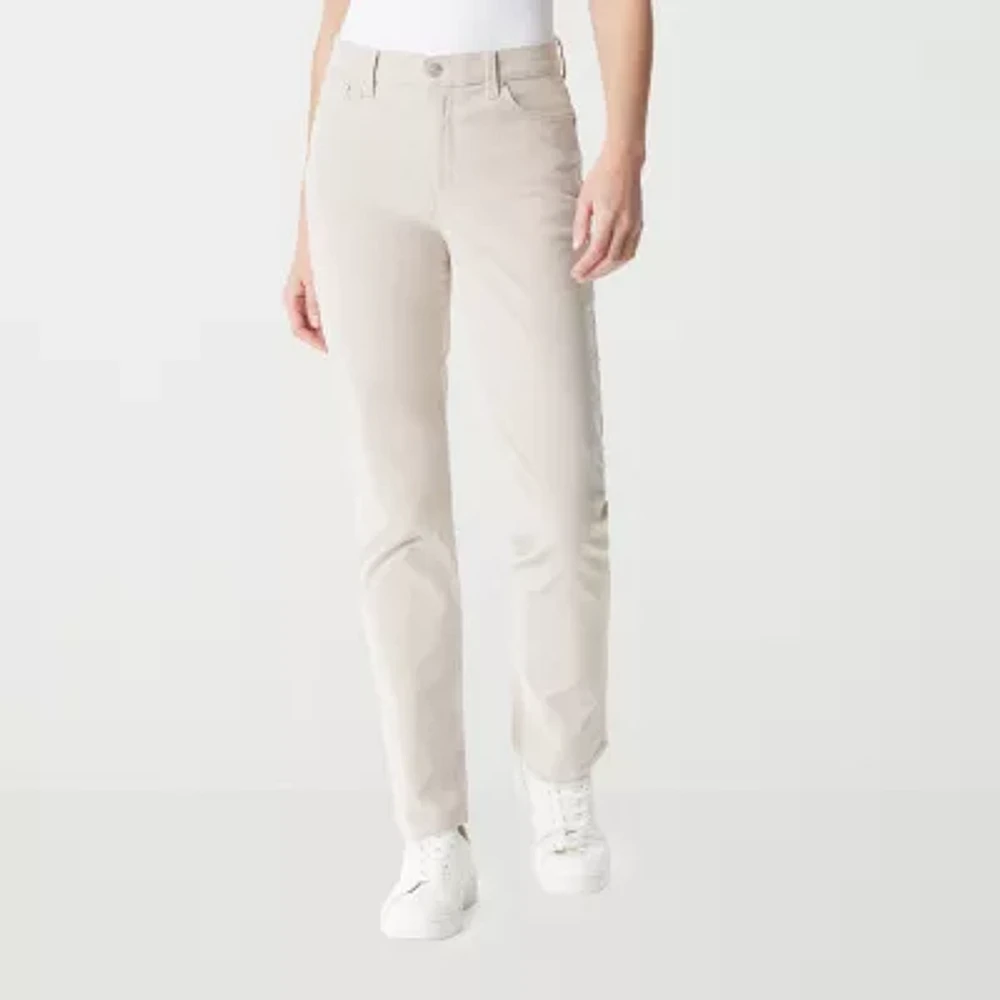 Gloria Vanderbilt Womens Amanda High Rise Straight Corduroy Pant