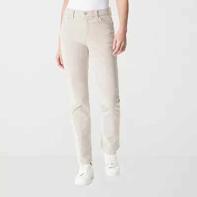 Gloria Vanderbilt Womens Amanda High Rise Straight Corduroy Pant