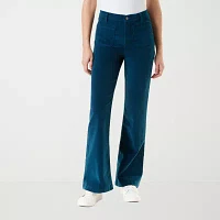 Gloria Vanderbilt Womens High Rise Flare Corduroy Pant