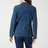 Gloria Vanderbilt Ultra Lightweight Denim Womens Topcoat Coat