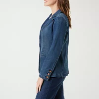 Gloria Vanderbilt Ultra Lightweight Denim Womens Topcoat Coat