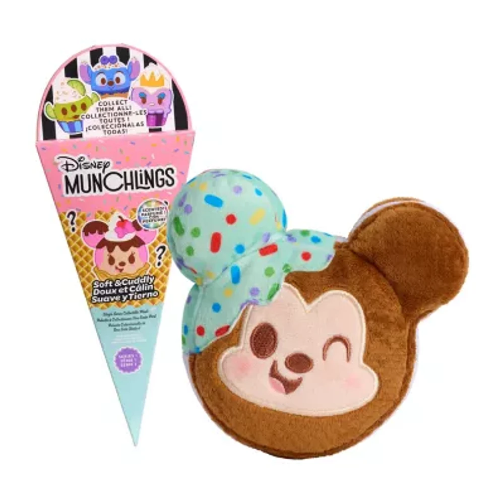 Disney Collection Munchlings Assorted Surprise Collectible 4.5" Scented Plush