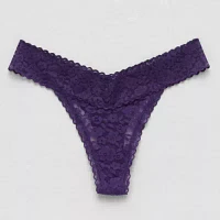 Ambrielle Everyday Lace Thong Panty