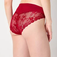 Ambrielle Seamless  Lace High Cut Panty 12p050