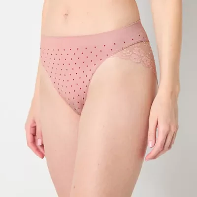 Ambrielle Seamless  Lace High Cut Panty 12p050