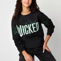 Juniors Wicked The Movie Womens Crew Neck Long Sleeve Sweatshirt