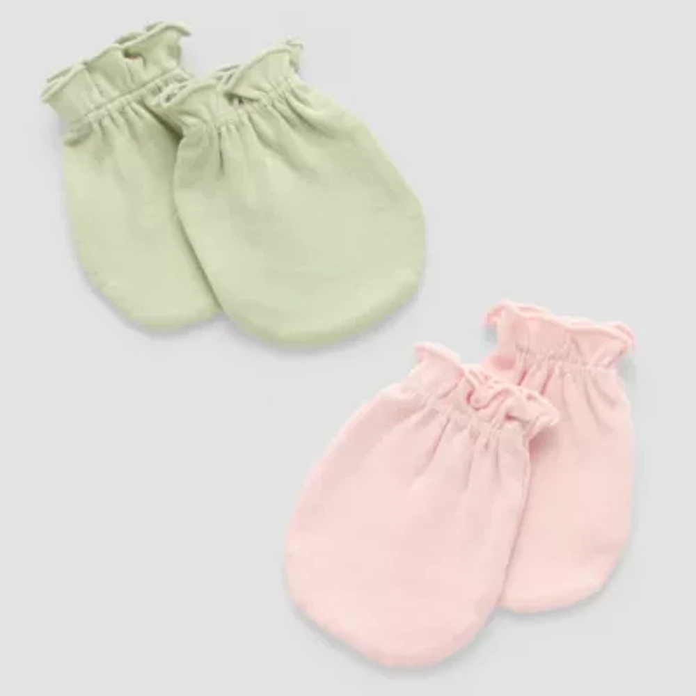 Okie Dokie Baby Girls 2-pc. Baby Mittens