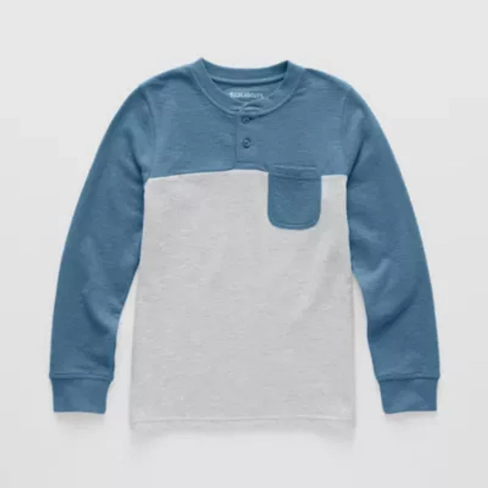 Thereabouts Little & Big Boys Long Sleeve Henley Shirt