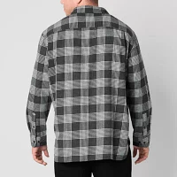 mutual weave Lightweight Big and Tall Mens Regular Fit Long Sleeve Flannel Shirt