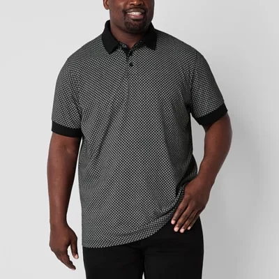 Shaquille O'Neal XLG Big and Tall Mens Regular Fit Short Sleeve Polo Shirt