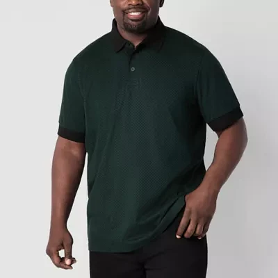 Shaquille O'Neal XLG Big and Tall Mens Regular Fit Short Sleeve Polo Shirt