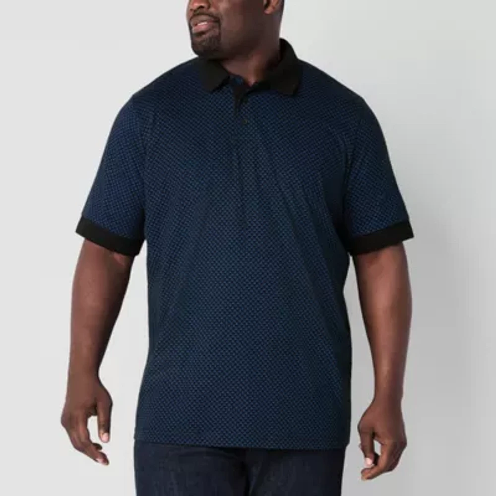 Shaquille O'Neal XLG Big and Tall Mens Regular Fit Short Sleeve Polo Shirt