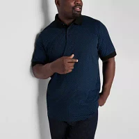 Shaquille O'Neal XLG Big and Tall Mens Regular Fit Short Sleeve Polo Shirt