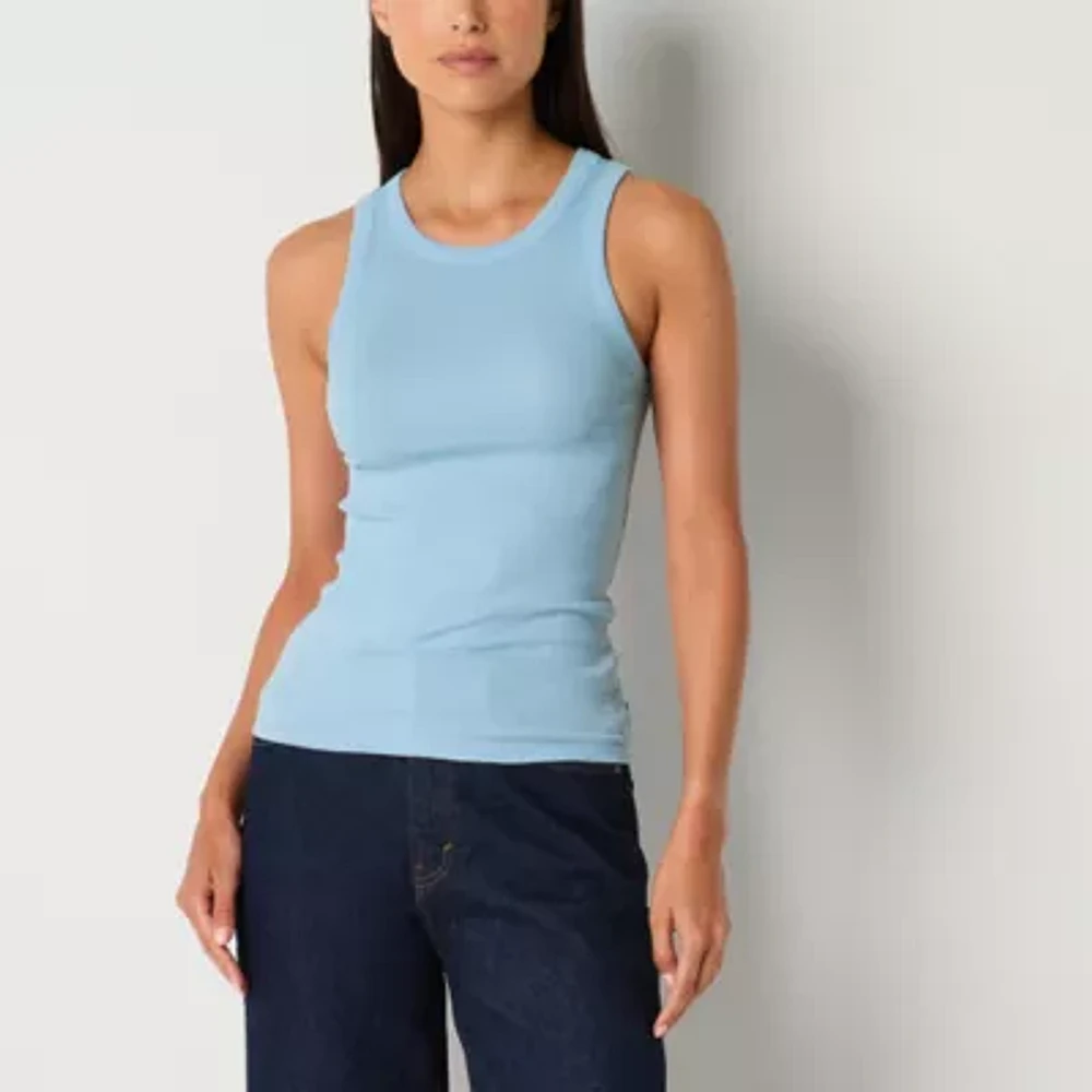 a.n.a Womens High Neck Sleeveless Tank Top