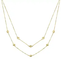 Womens 10K Gold Chevron Necklaces