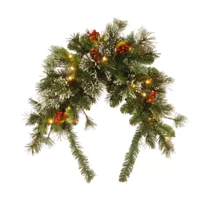 National Tree Co. 3" Wintry Pine Mailbox Swag Christmas Garland