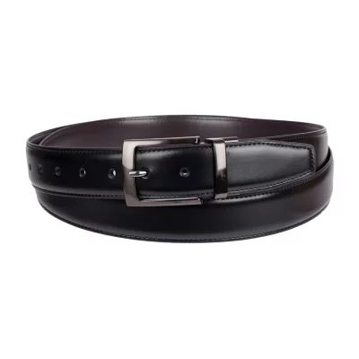 Stafford Feather Edge Mens Big and Tall Reversible Belt