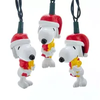 Kurt Adler 10-Light Led Snoopy And Woodstock String Lights