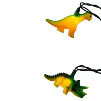 Kurt Adler Ul 10-Light T-Rex And Styracosaurus String Lights