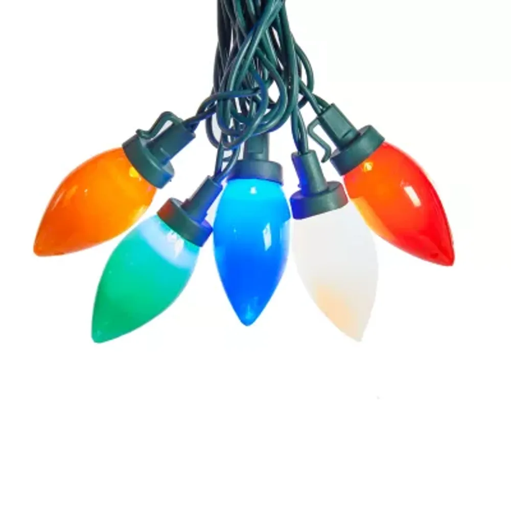 Kurt Adler 25-Light Multi-Colored Led C9 Bulb Constant  String Lights