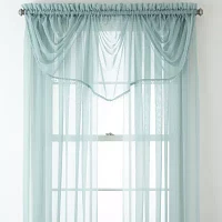 Home Expressions Rod Pocket Sheer Single Curtain Panels