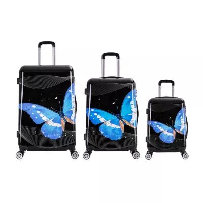 InUSA Prints Lightweight Hardside Spinner 3 Piece Set