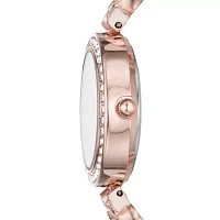 Geneva Womens Crystal Accent Rose Goldtone 2-pc. Watch Boxed Set Fmdjset039