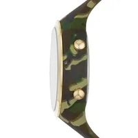 Opp Womens Digital Green Strap Watch Fmdjo169