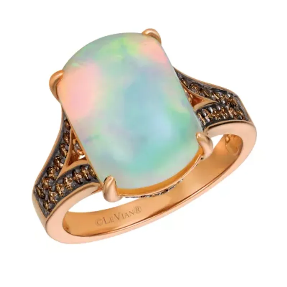Le Vian® Grand Sample Sale™ Ring featuring Neopolitan Opal™ Chocolate Diamonds® and Vanilla Diamonds® set in 14K Strawberry Gold®