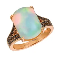 Le Vian® Grand Sample Sale™ Ring featuring Neopolitan Opal™ Chocolate Diamonds® and Vanilla Diamonds® set in 14K Strawberry Gold®