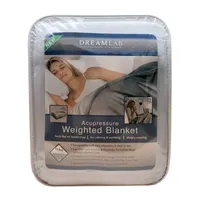 Dream Lab Acupressure 15lbs Weighted Plush Blanket with Removable Cover