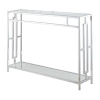 Town Square Chrome Console Table