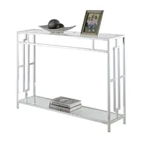 Town Square Chrome Console Table