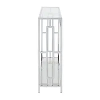 Town Square Chrome Console Table