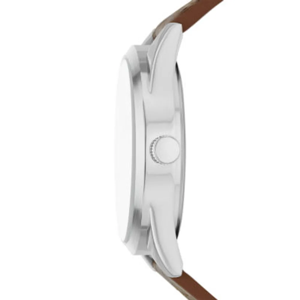 Opp Mens Brown Strap Watch Fmdjo226