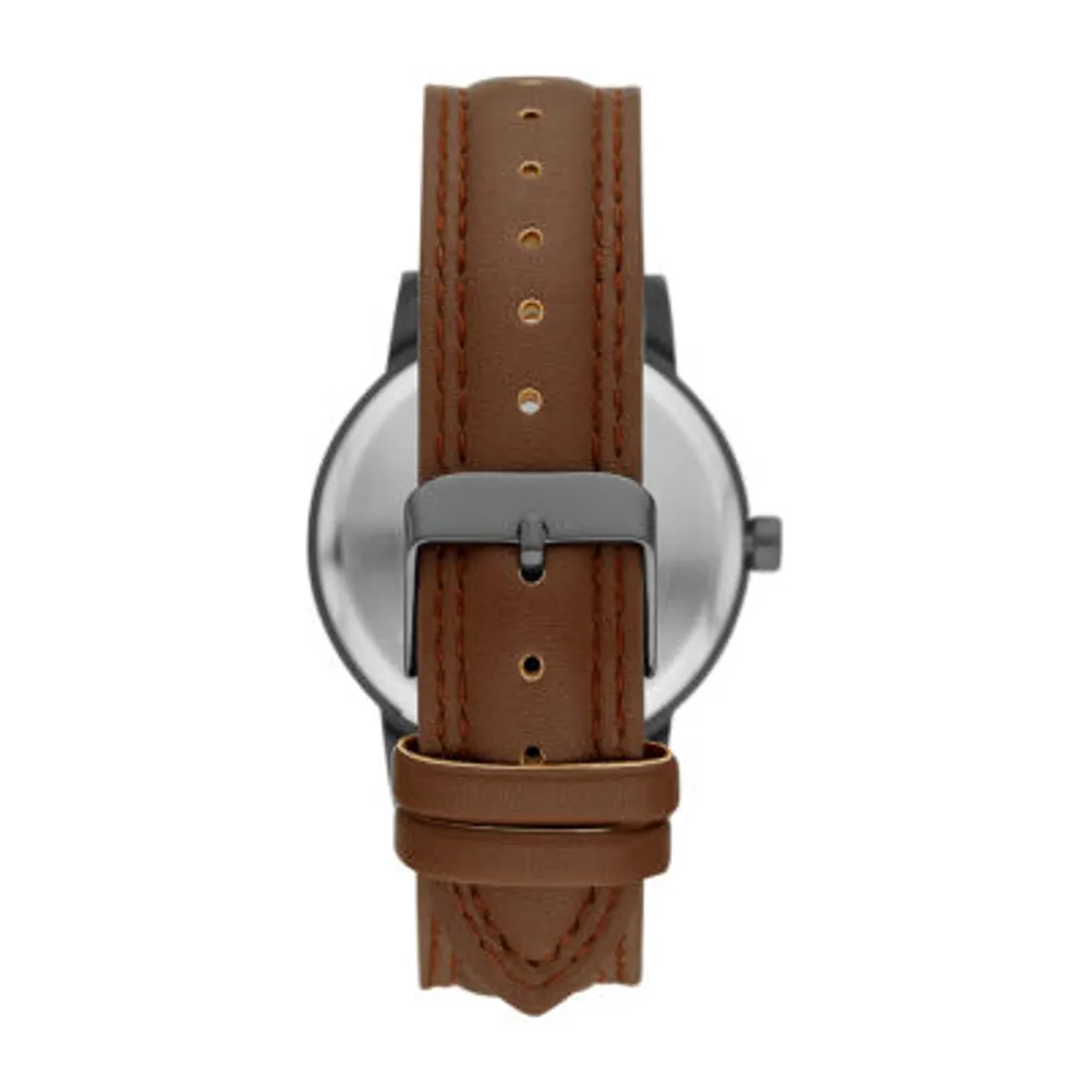 Mens Brown Strap Watch Fmdjo230
