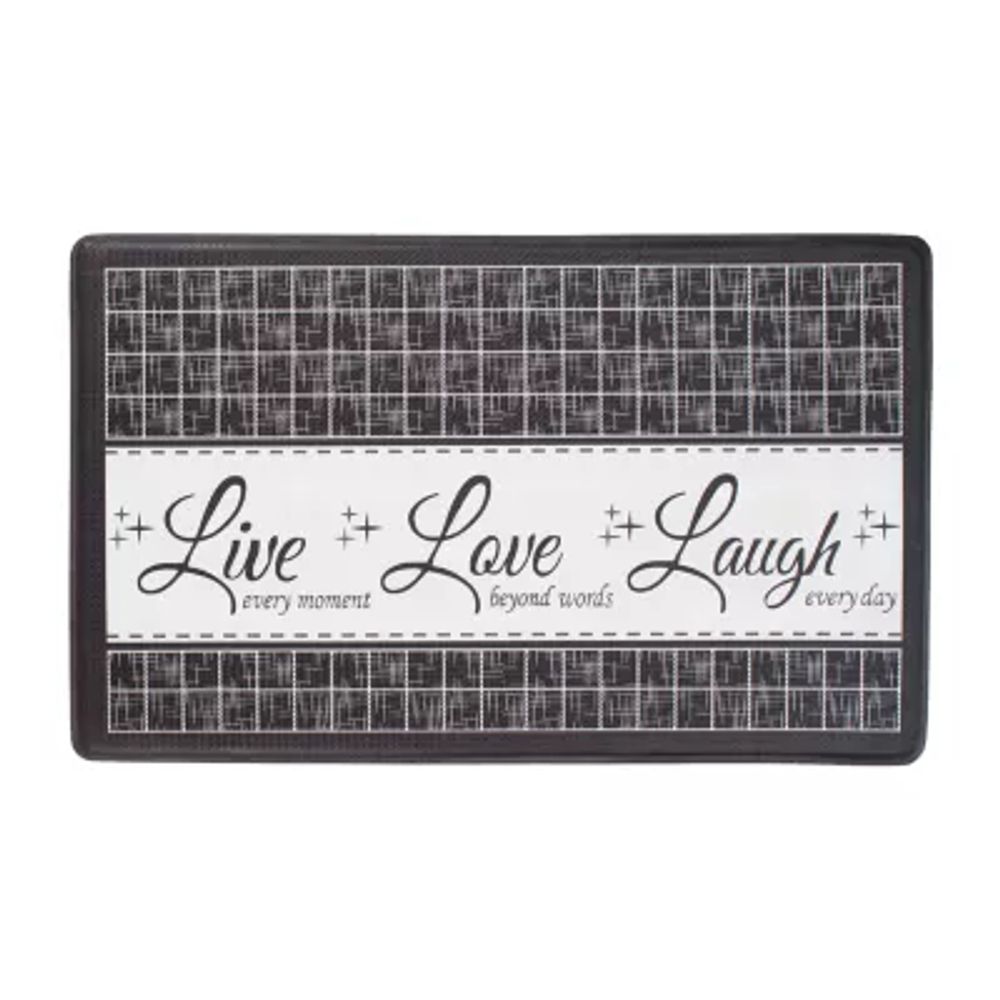 Achim Live Love Laugh Anti-Fatigue 18"X30" Kitchen Mat