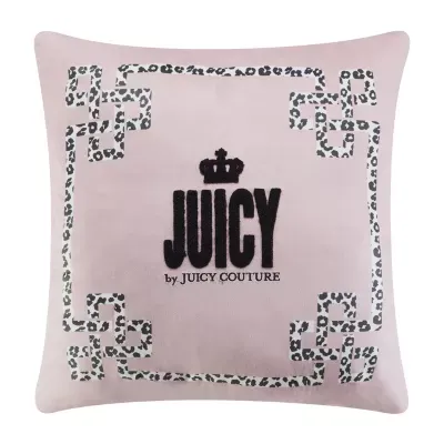 Juicy By Juicy Couture Clara Square Throw Pillow