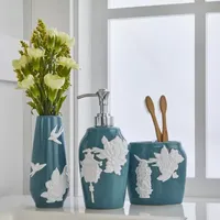 Saturday Knight Floral Lanterns Bathroom Canister