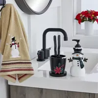 Saturday Knight Rustic Plaid Snowman Soap Dispenser