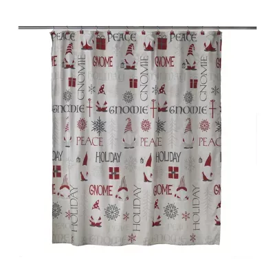 Saturday Knight Gnome Holiday Shower Curtain Set