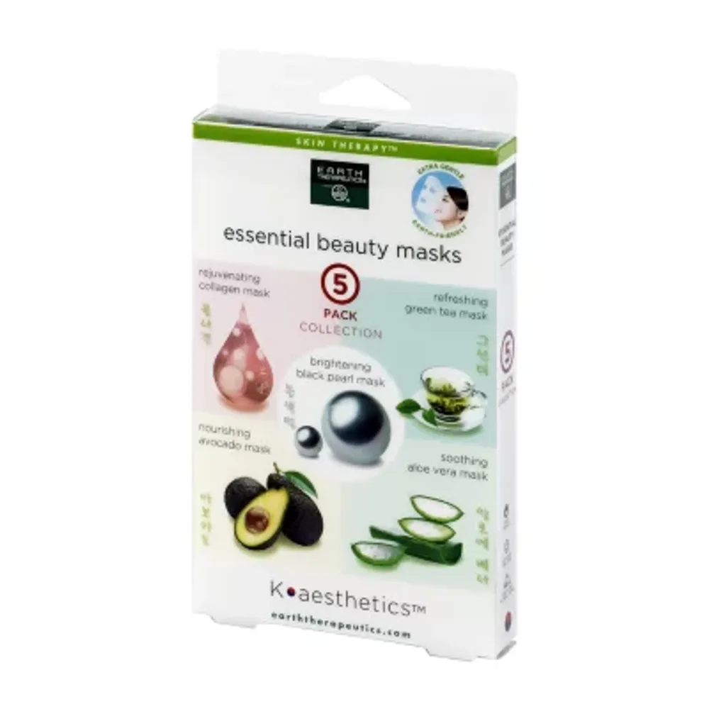 Earth Therapeutics 5 Pack Organic Assorted Beauty Mask